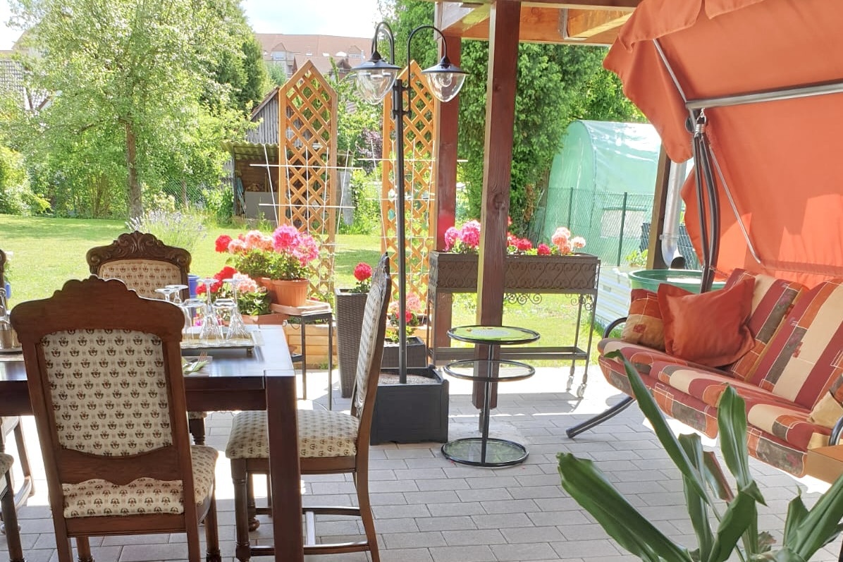 Terasse im Sommer