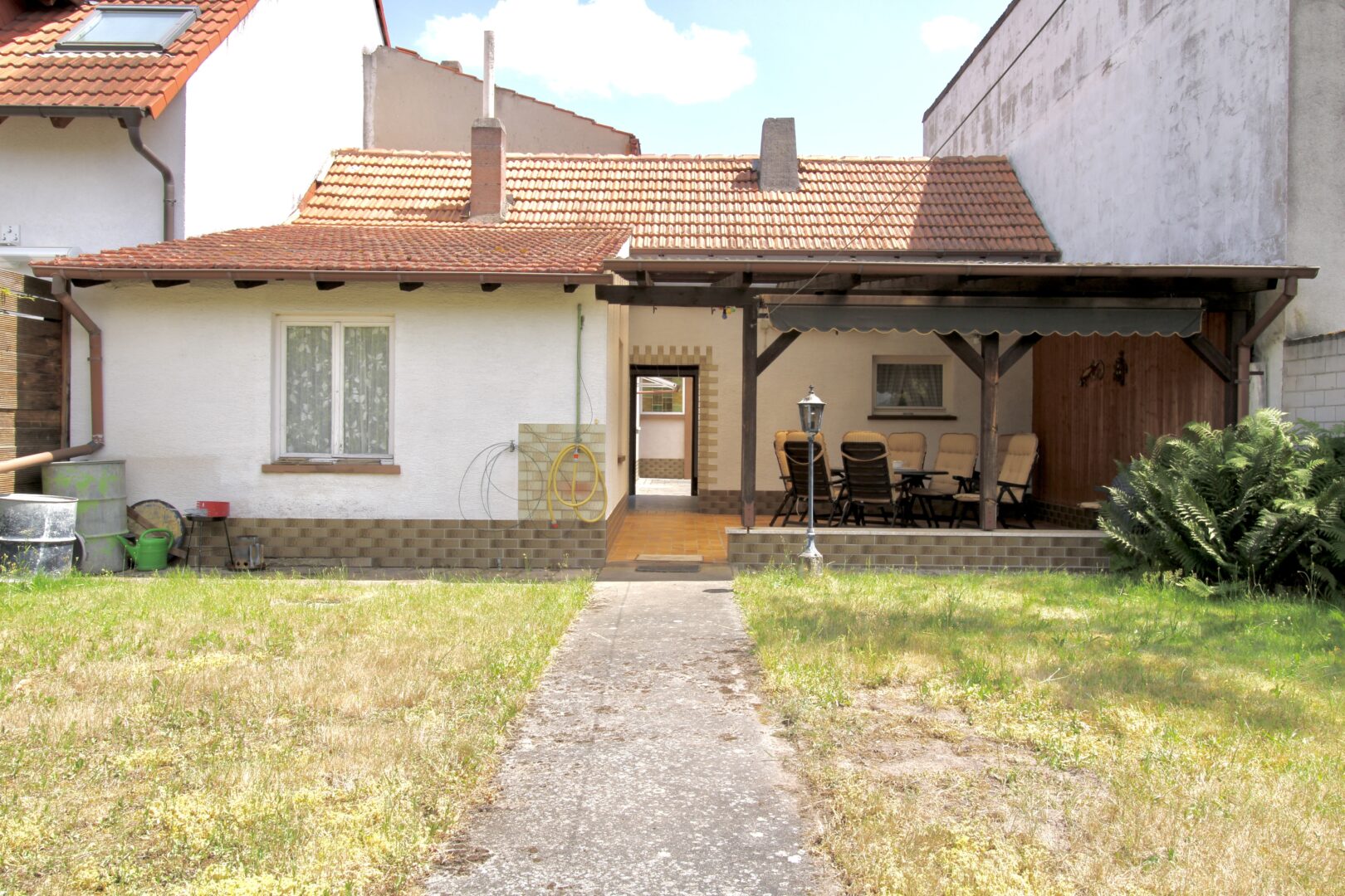 Blick auf Terrasse